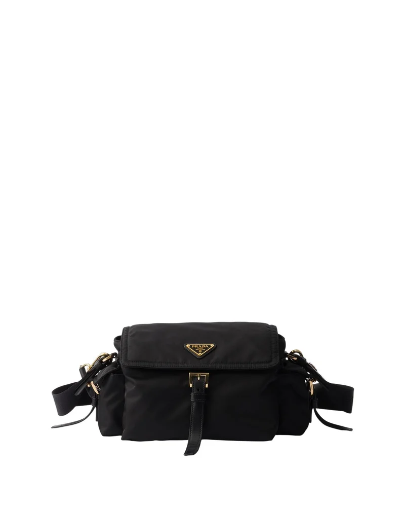 Explore Medium Re-Nylon Shoulder Bag with Flap