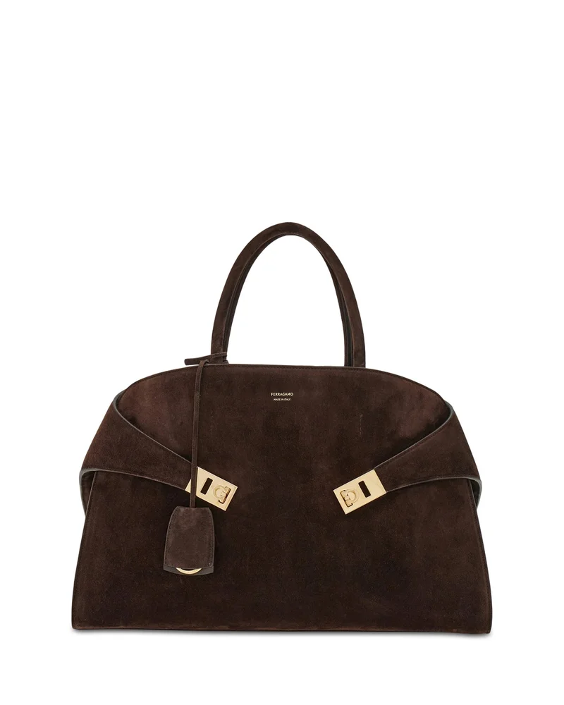 Medium Suede Hug Handbag