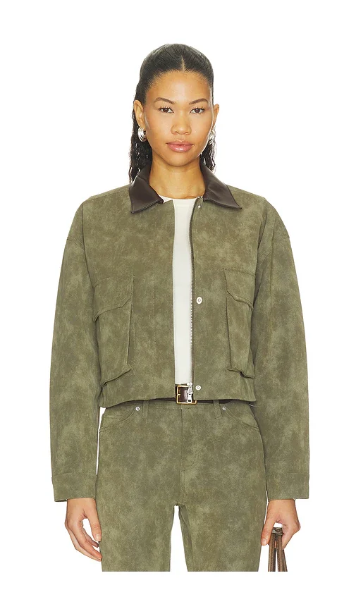 Faux Suede Chore Jacket