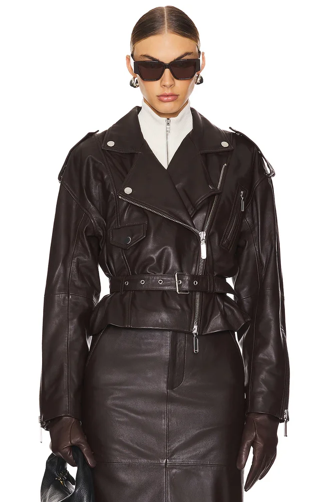 Ambrosia Leather Moto Jacket