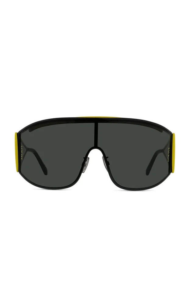 Signature Square-Frame Metal Sunglasses