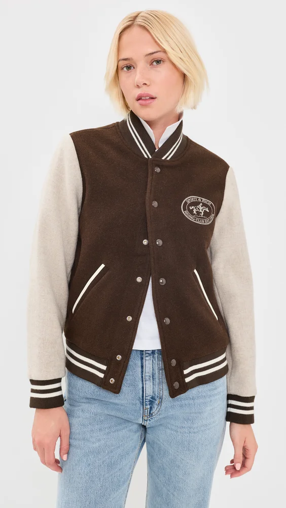 Diana Riding Club Wool Varsity Jacket
