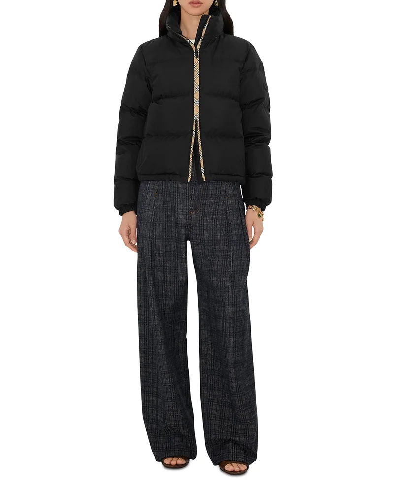 Ambleside Check Trim Puffer Jacket