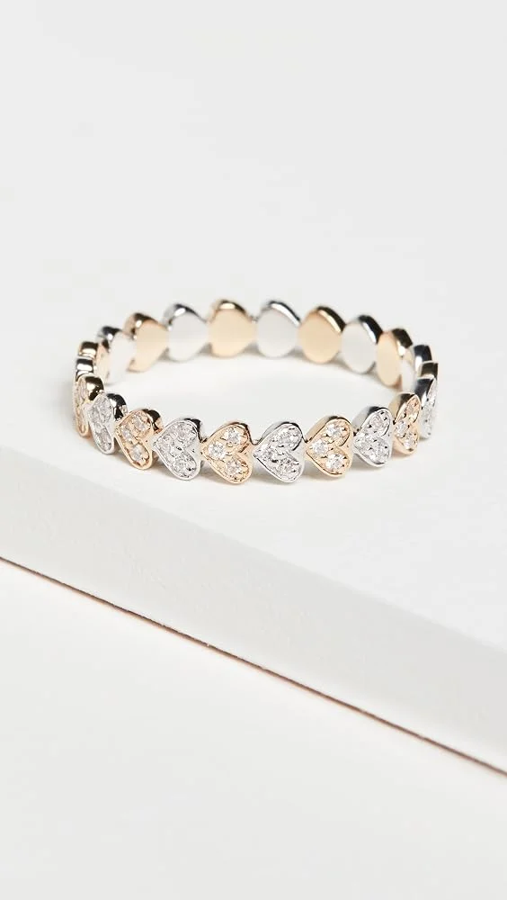 Tiny Heart Eternity Ring