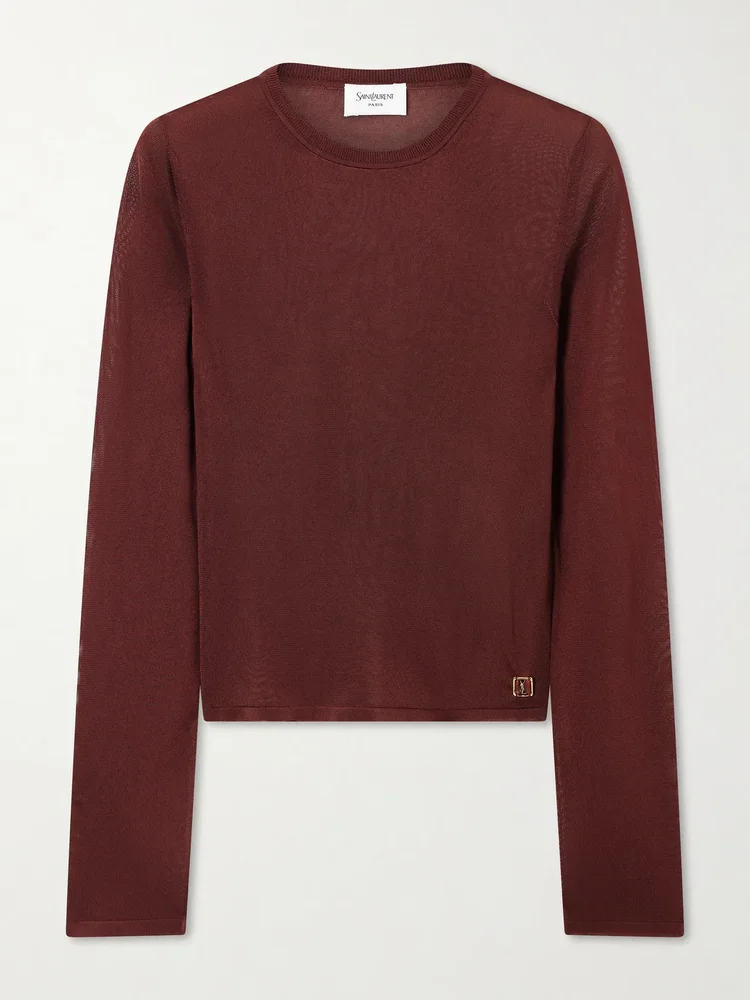 Cassandre-embellished knit T-shirt