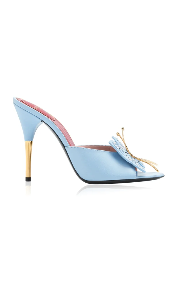 Flutterby Leather Mules