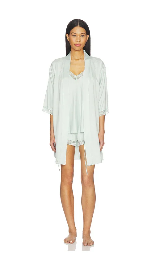 SoSoft Modal Lace-Trim Flyaway Cami Set
