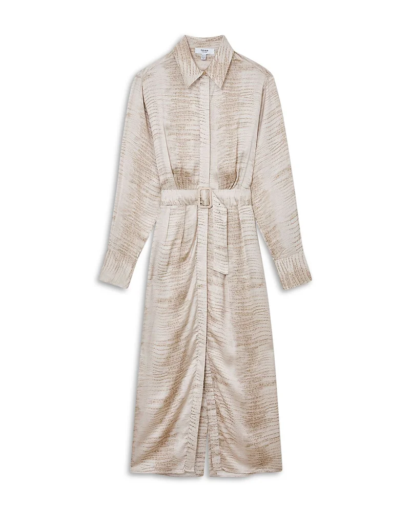 Sienna Printed Belted Shirtdress