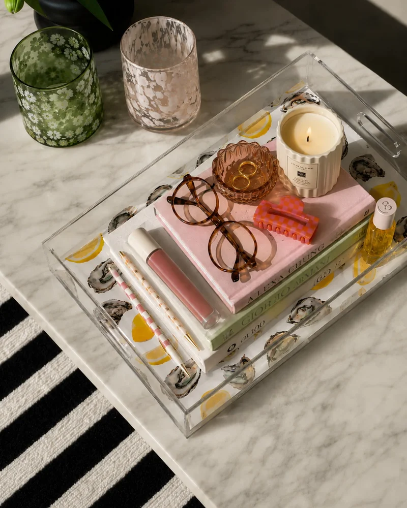 The World is Your Oyster Lucite Tray