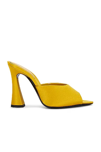 Saint Laurent Suite Mule Sandal in Ocre