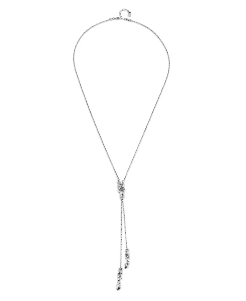 Long Adjustable Chain Necklace With Three Figures