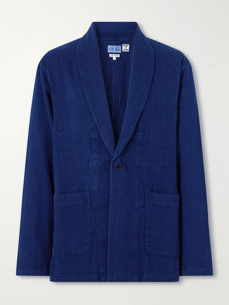 Sashiko-Cotton Blazer