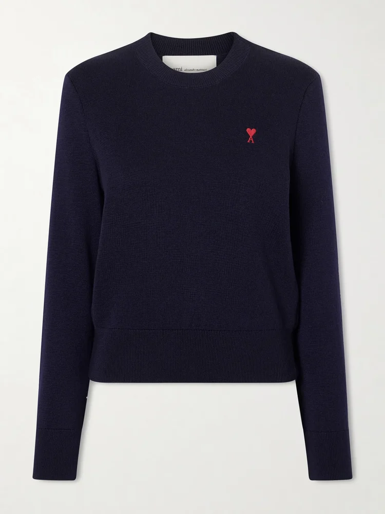 ADC embroidered merino wool sweater