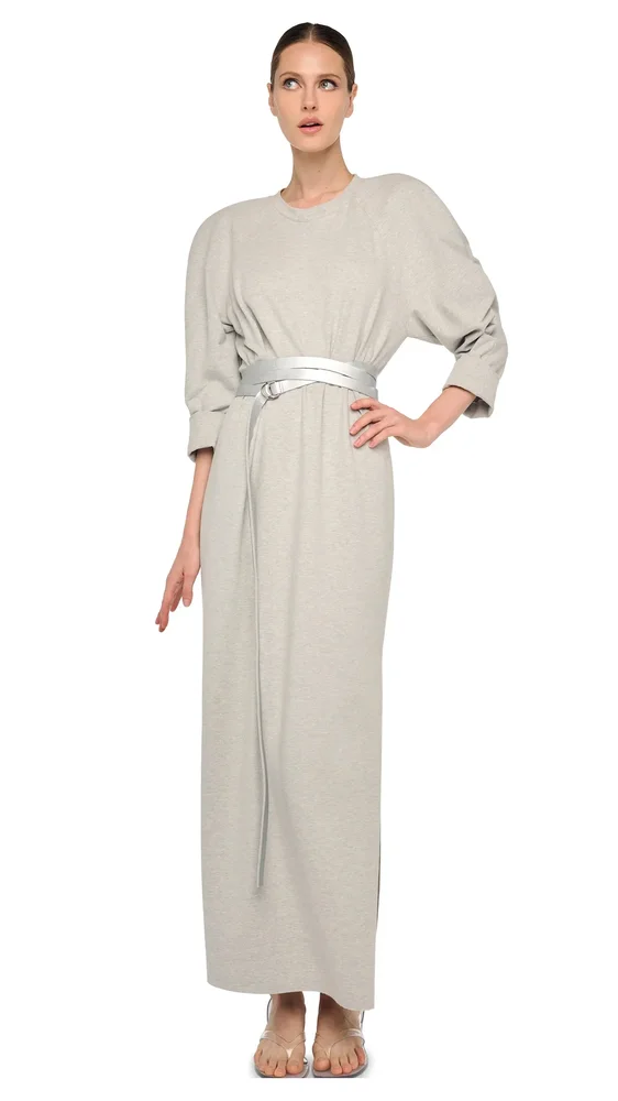 BOMBER 1980S LONG DRESS