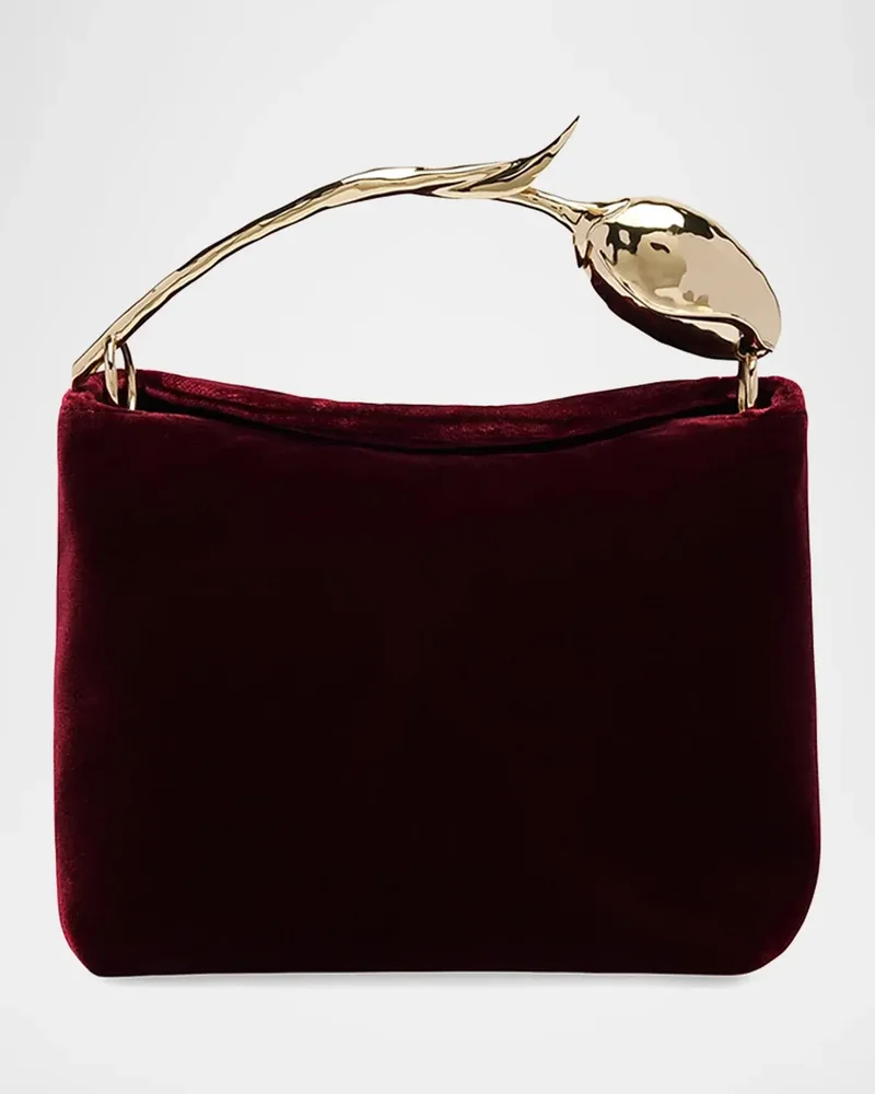 Bloom Mini Velvet Top Handle Bag