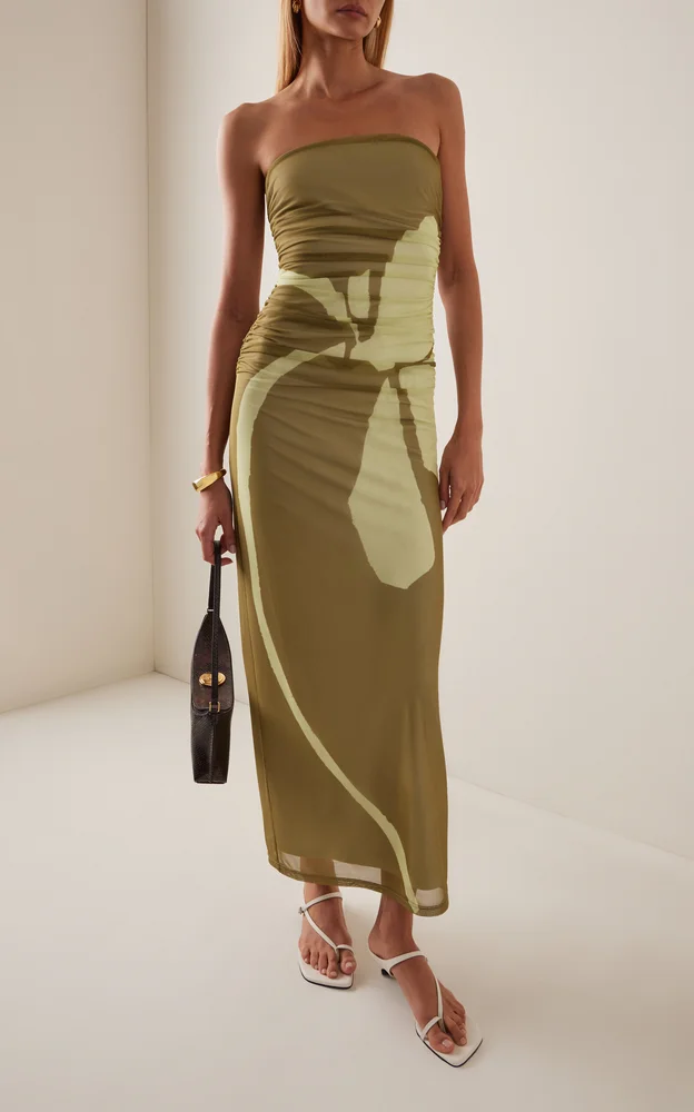 Exclusive Sura Strapless Maxi Dress