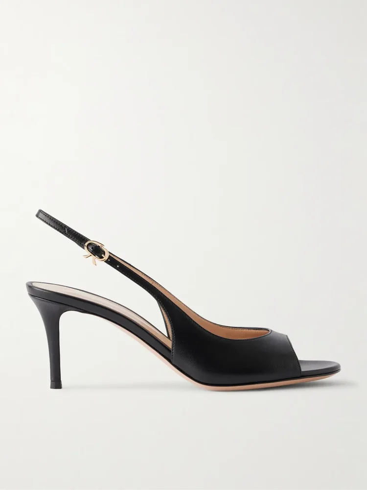 Margot 70 leather slingback sandals