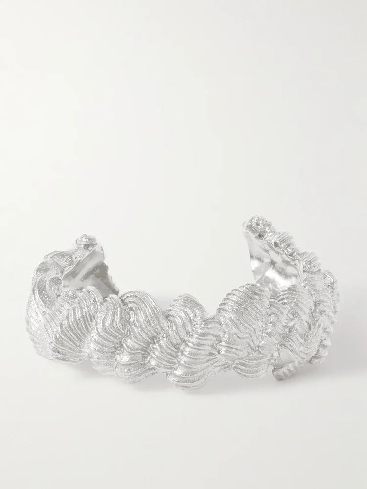 Silver-plated cuff