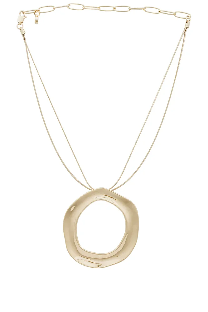 Sterling Silver Interlocking Open Circle Pendant