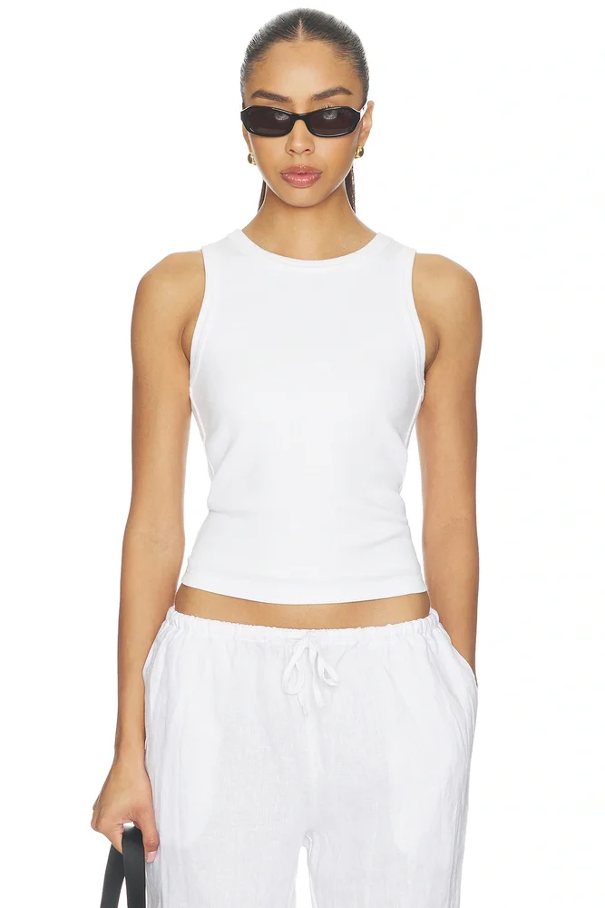 Daphne Structured Rib High Neck Tank
