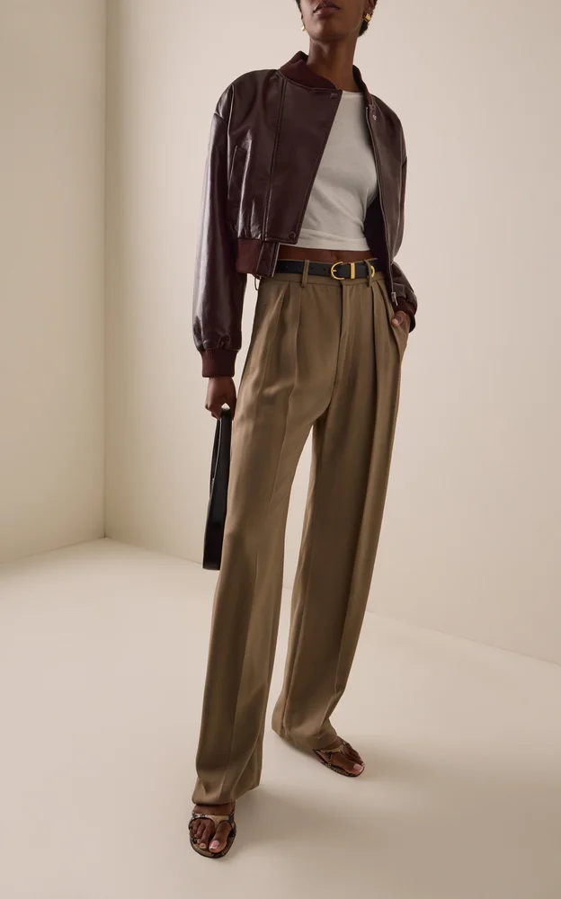 Camille Leather Moto Jacket