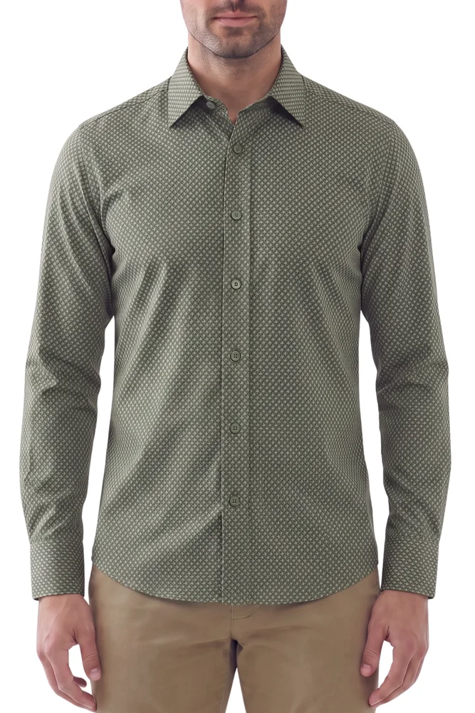 Long Sleeve Performance Print Shirt