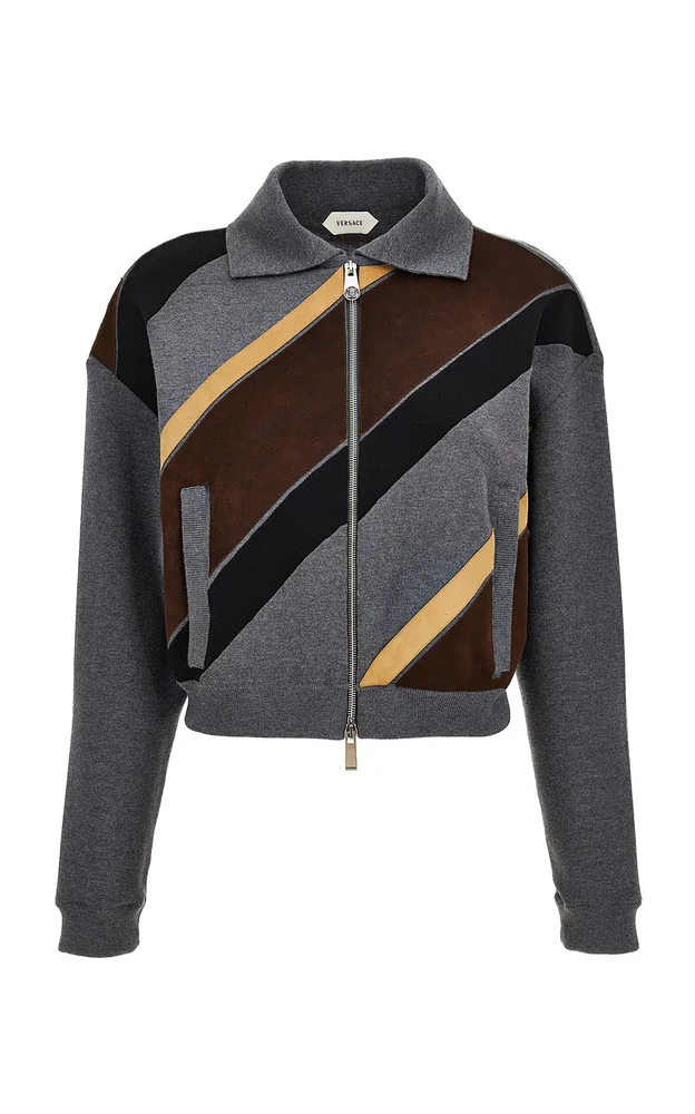 Panelled Virgin Wool-Blend Jacket