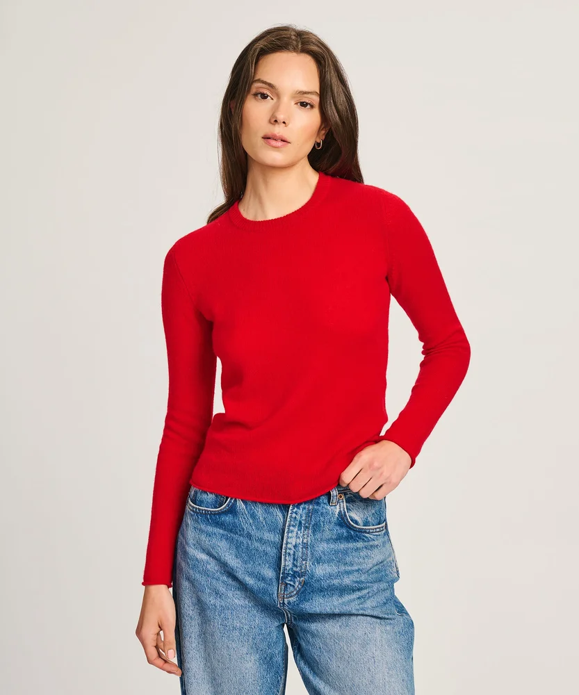 Featherweight Cashmere Slim Crewneck Sweater
