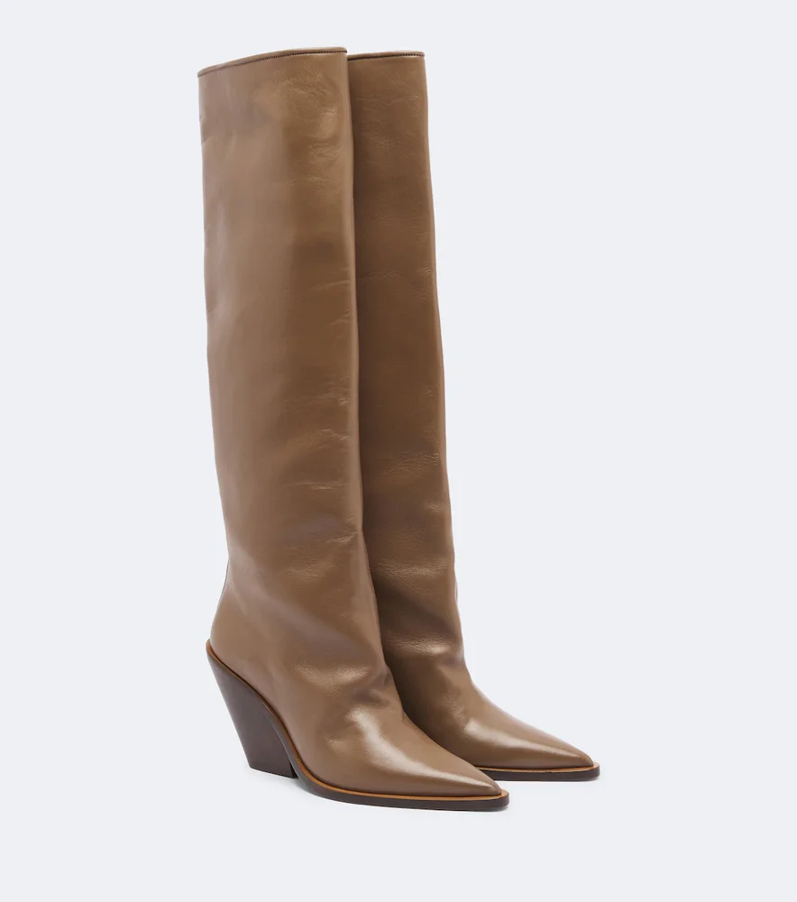 Nevada leather knee-high boots