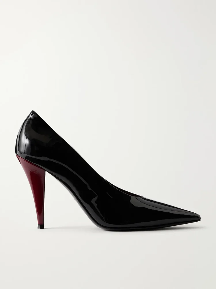 Patent-leather pumps