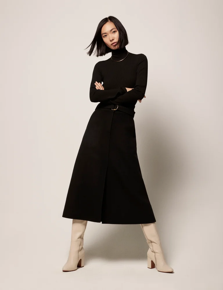Belted A-Line Skirt - Resale