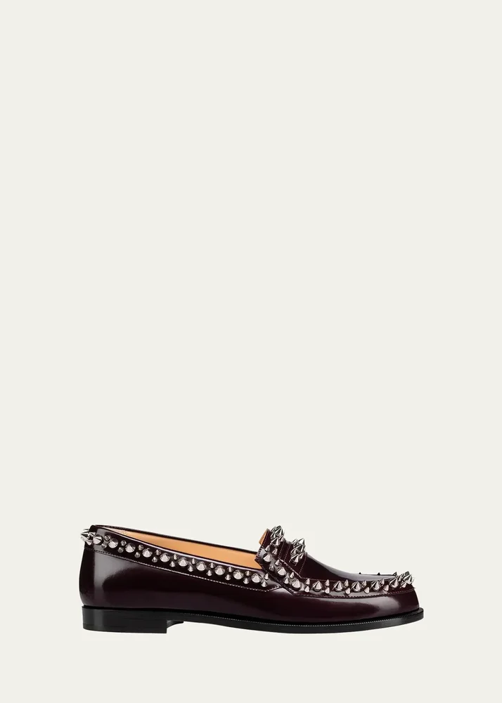 Mattia Spikes Donna Leather Loafers