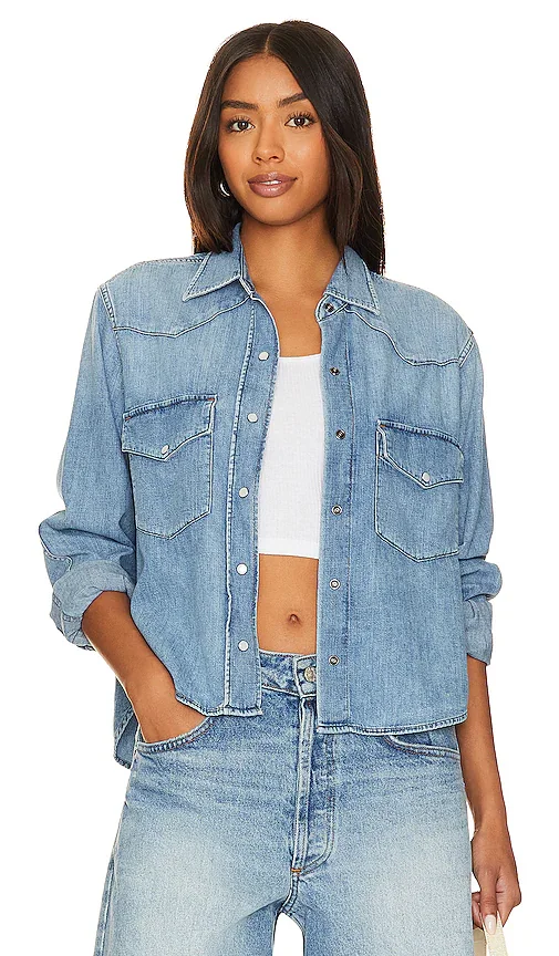 Cropped Western Shirt