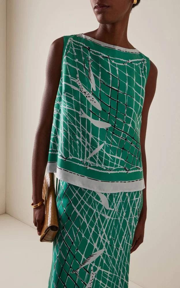 Siggi Tie-Detailed Silk Top
