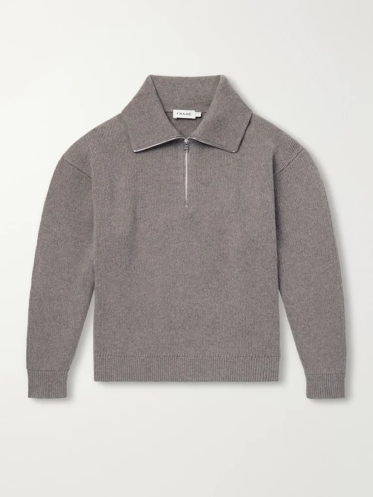 Wool Half-Zip Sweater