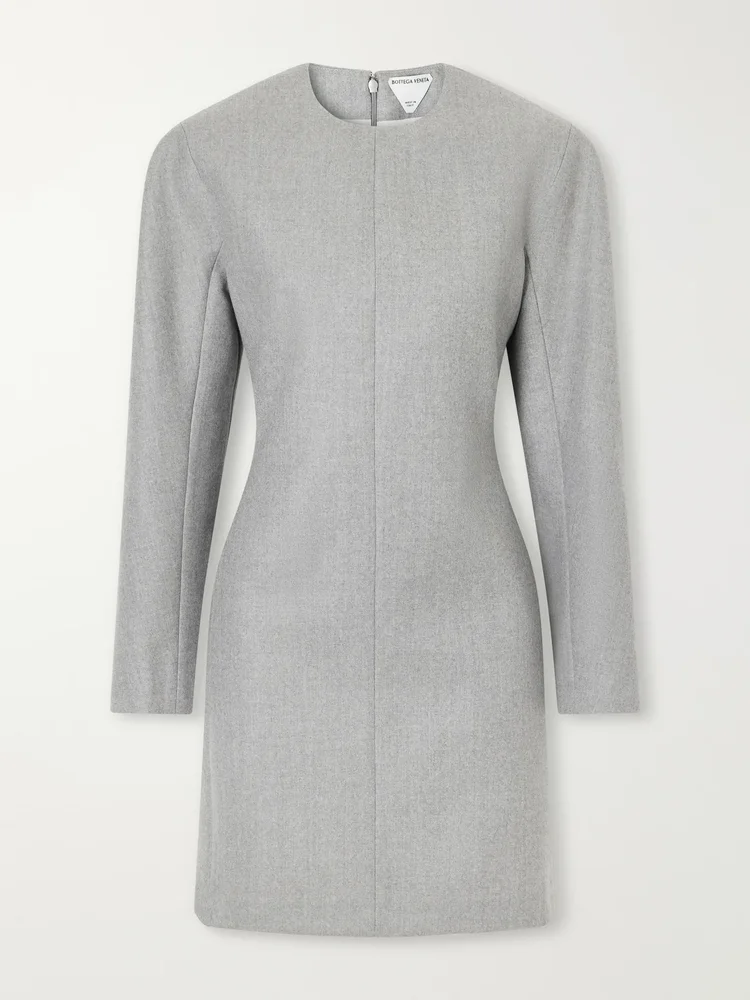 Wool knee-length dress