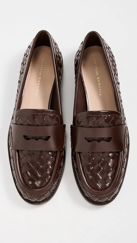 Rachel Woven Leather Loafers