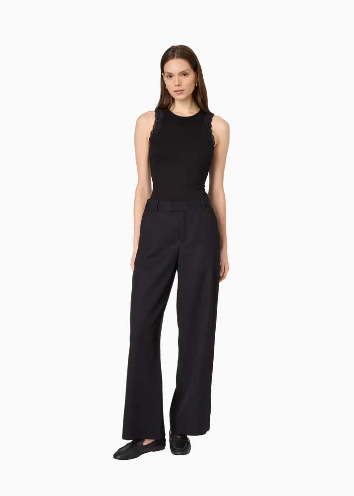 Meade Wide Leg Tencel Trouser