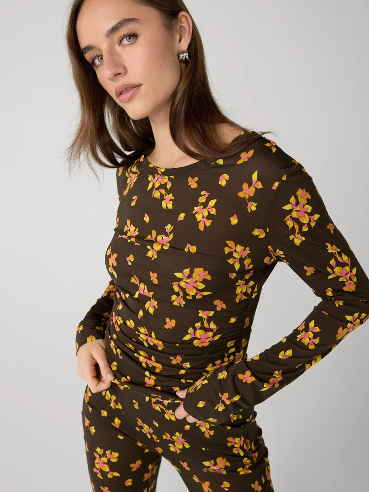 Diane von Furstenberg Perfect Long Sleeve Top
