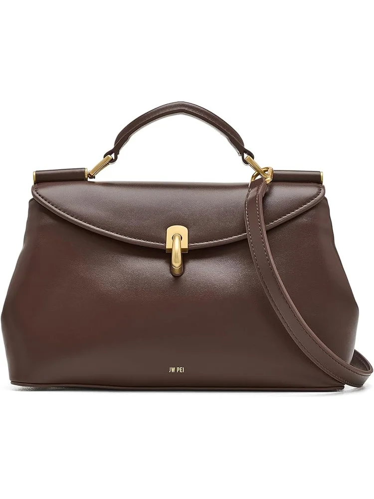 Audrey Flap Lock Top-Handle Bag
