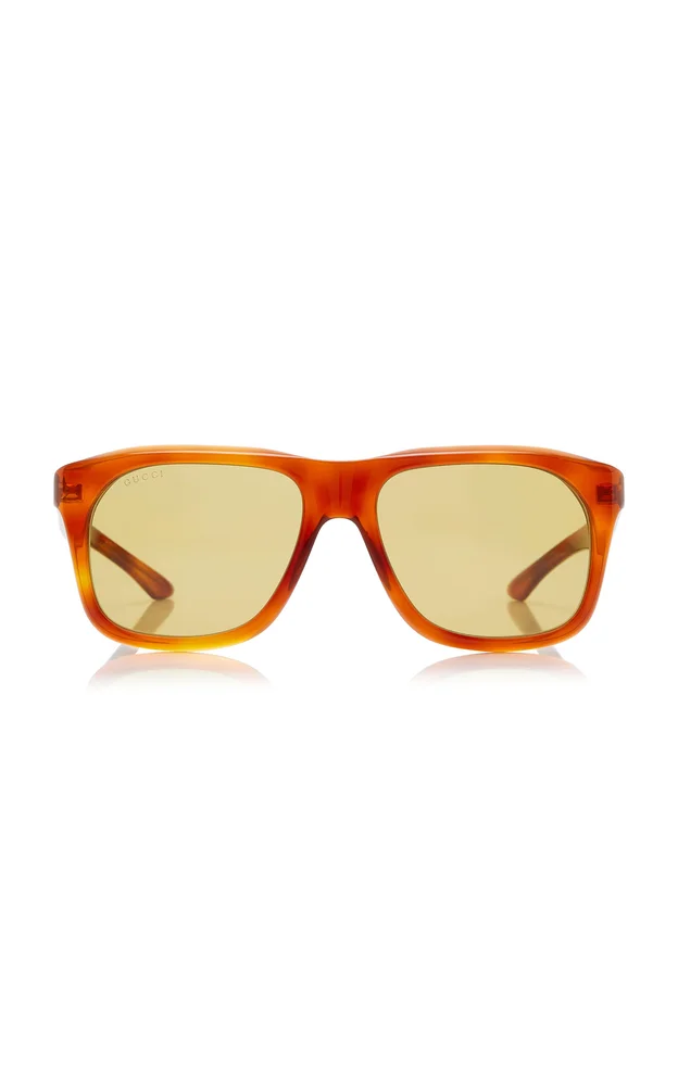 Square-Frame Acetate Sunglasses
