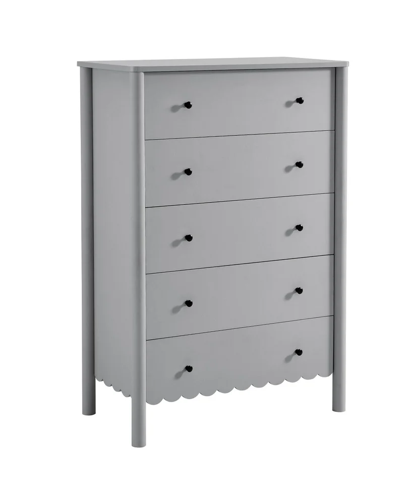 Emmeline Scalloped 5-Drawer Chest