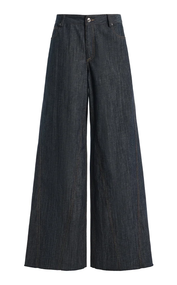 Mid-Rise Wide-Leg Jeans