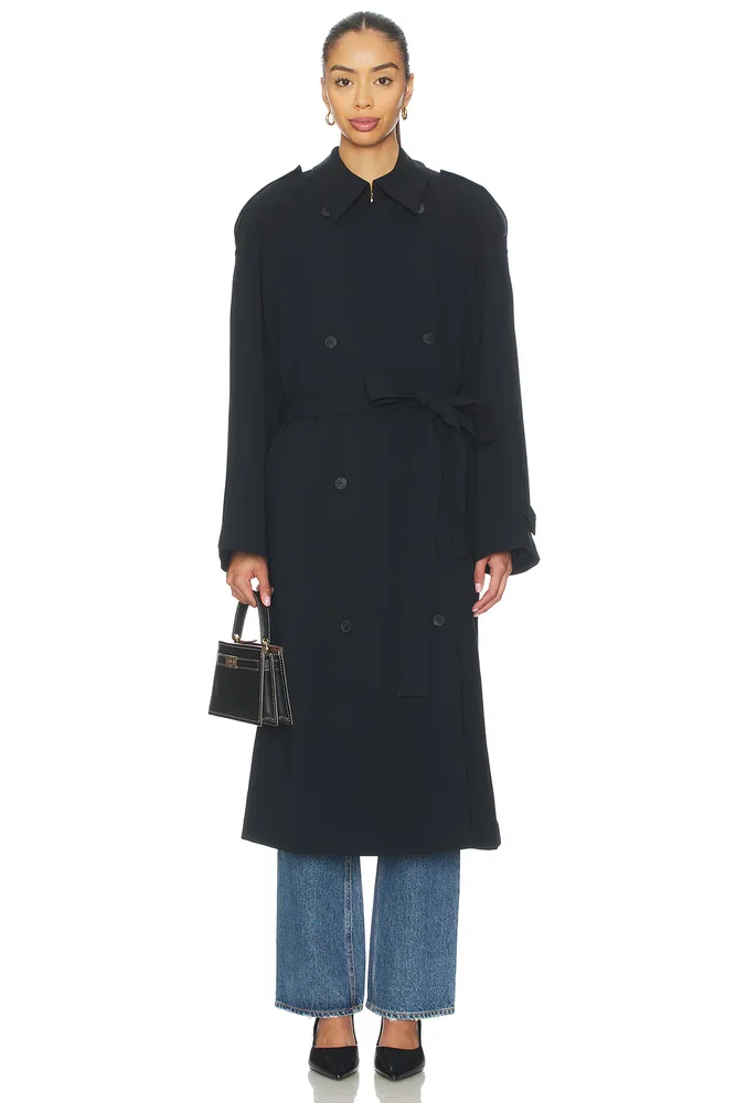 Celine Suede Coat (Brown)
