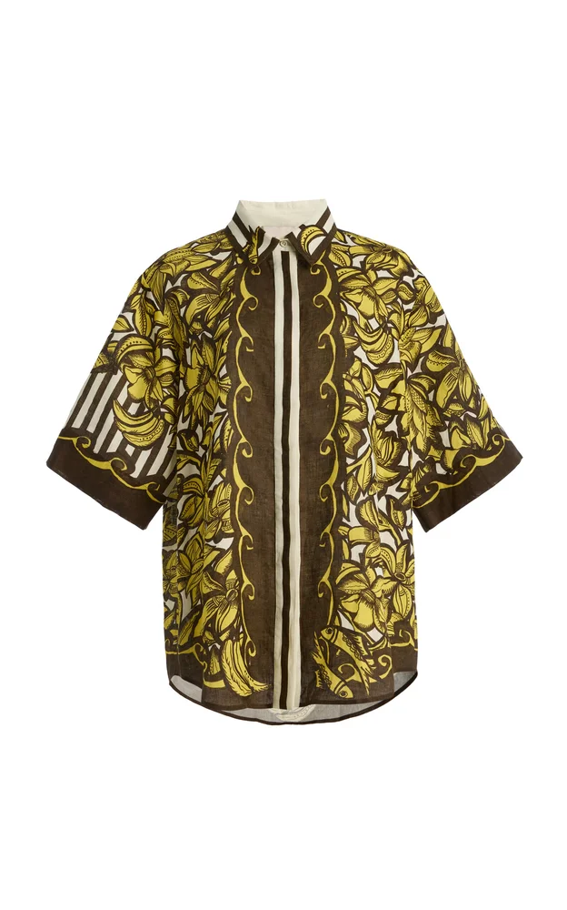 Mona Printed Hemp Shirt