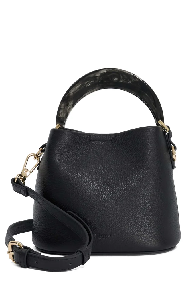 Dharla Leather Top Handle Bag