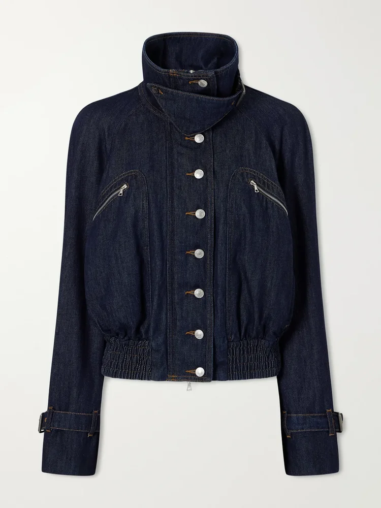 Cropped denim jacket