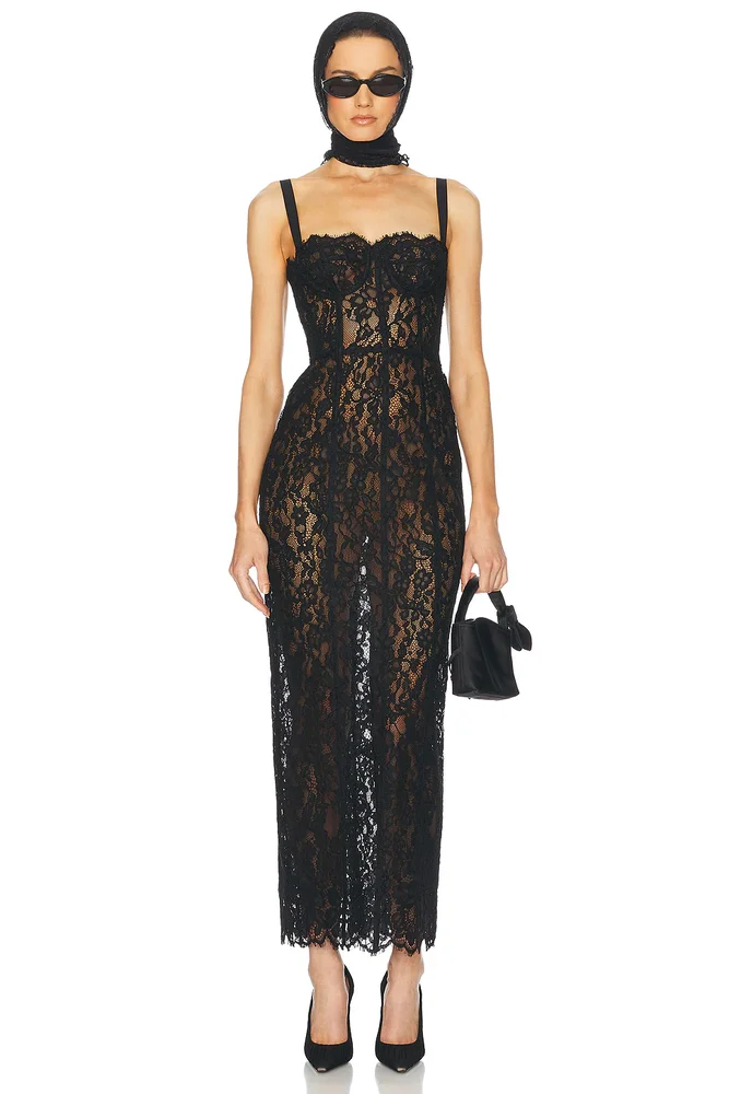 The Lace Column Dress