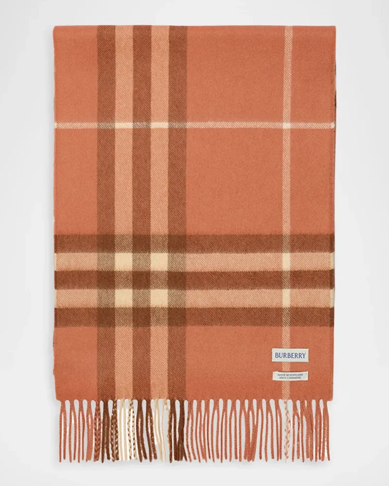 Check Cashmere Scarf