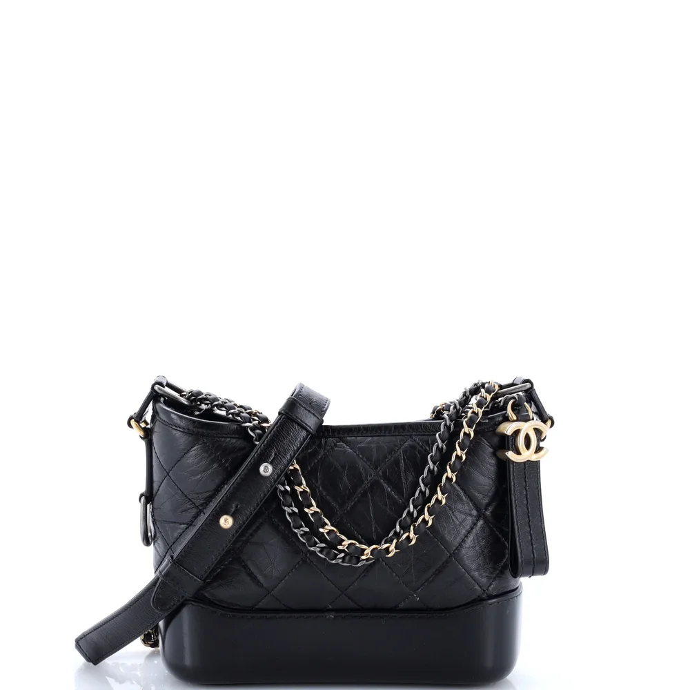 Pre-Owned Gabrielle Hobo Quilted Aged Calfskin Small